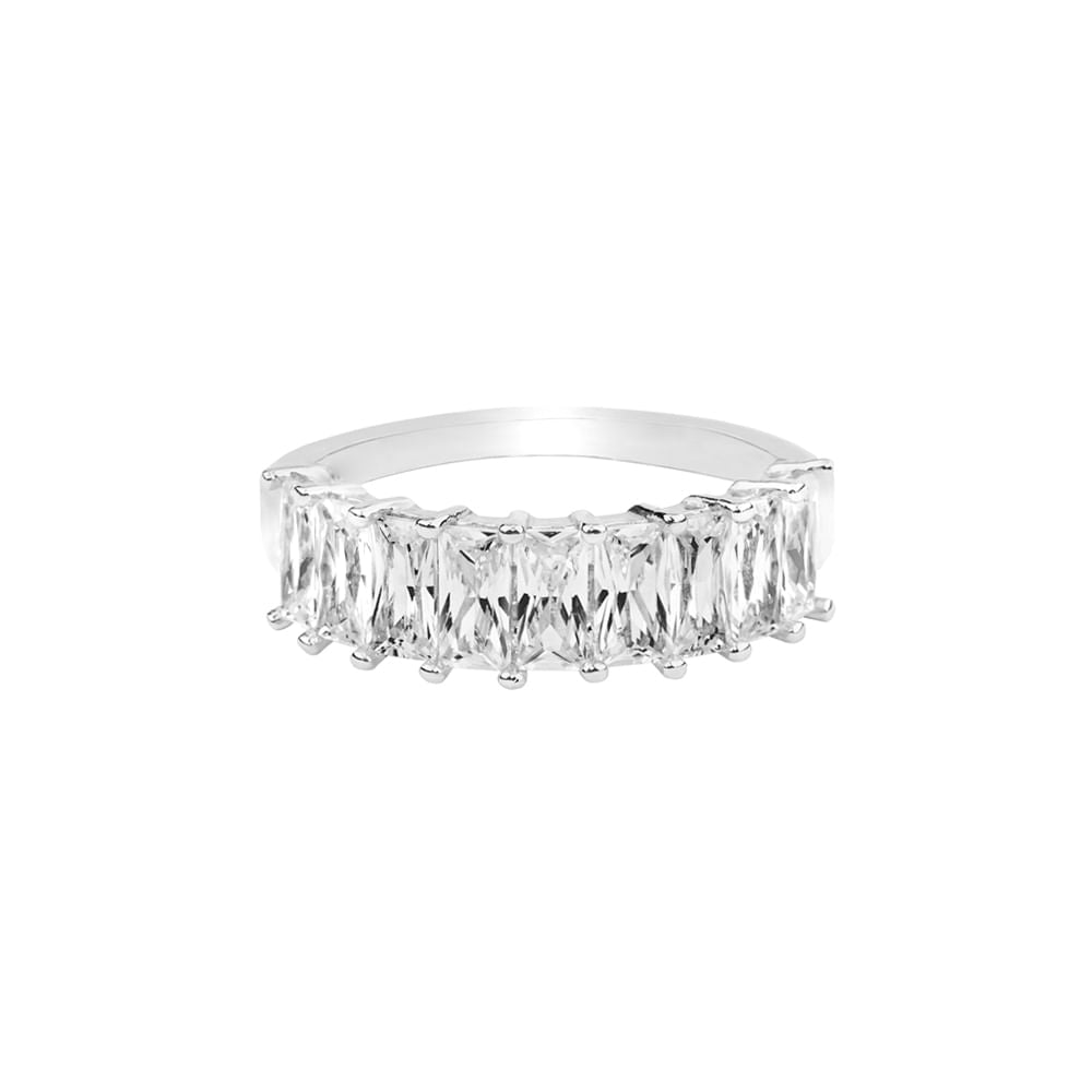 Anel Aparador Life Vivara Prata 925 Zircônias Incolores Brilhantes Feminino