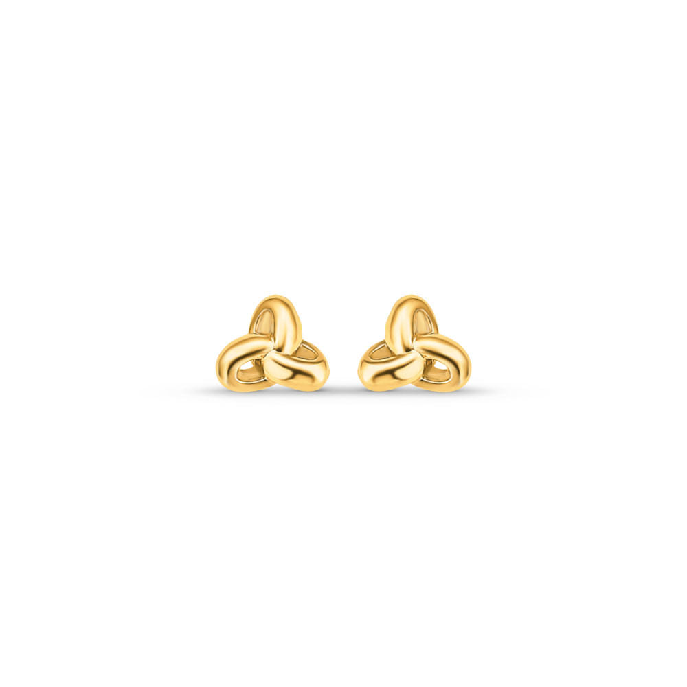 Brinco Infantil Nó Ouro Amarelo 18k Vivara Elegante Delicado Confortável Seguro